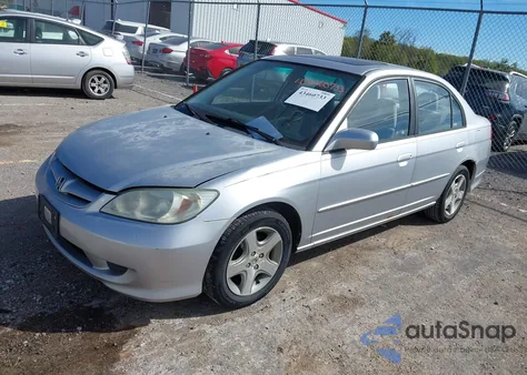 2004 Honda Civic Ex from USA, damaged, VIN 2HGES26884H502573